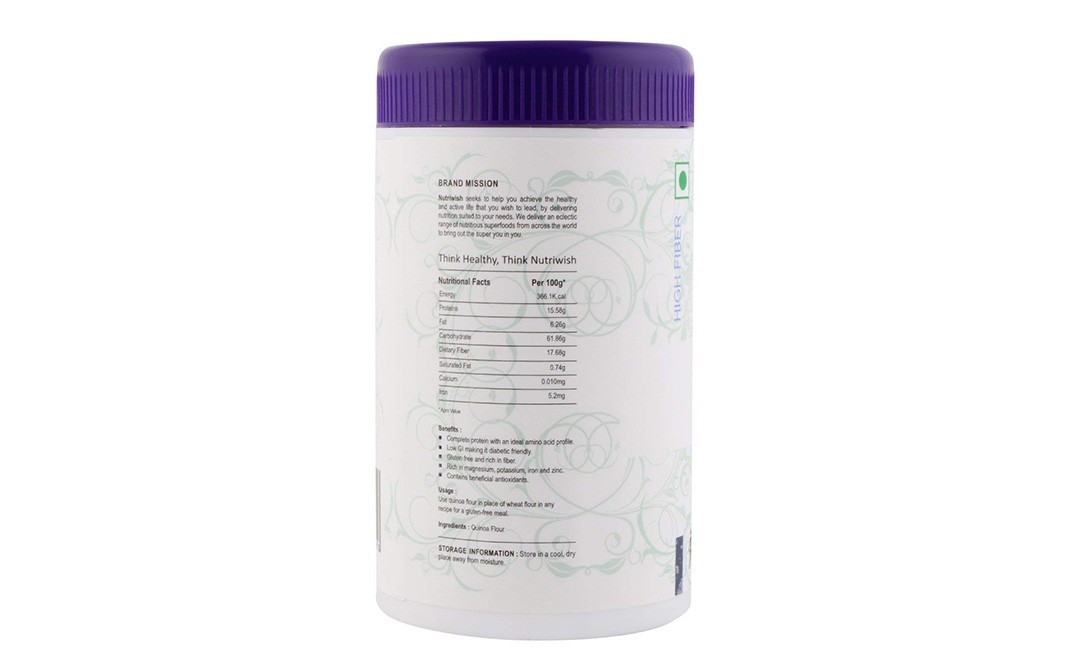 Nutriwish Quinoa Flour    Plastic Jar  250 grams